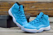 Air Jordan 11 High Sneakers in Blue and White