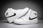 Air Jordan 1 High White and Black Sneakers