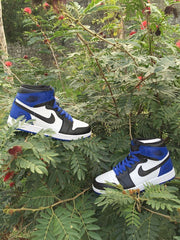 Jordan 1 High Sneakers in Black, White and Royal Blue