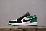 Jordan 1 Low Black Green Sneakers 553558-113