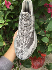 Yeezy 350 V2 Gray Knit Sneakers
