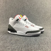 Air Jordan 3 White Cement High-Top Sneakers