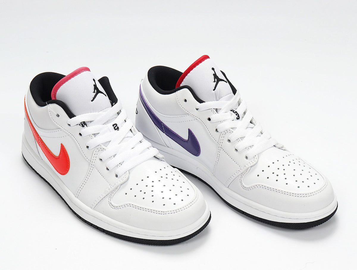 Nike Air Jordan 1 Low White Multicolor Swoosh CW7009-100
