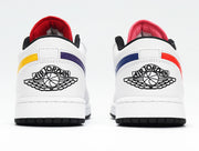 Nike Air Jordan 1 Low White Multicolor Swoosh CW7009-100