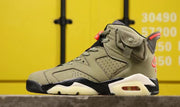Jordan 6 TS 3M Olive High-Top Sneakers