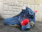Jordan AJ6 Travis Sky Blue High-Top Sneakers