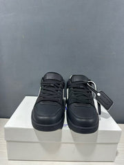 Off-White Out Of Office Low-Top Sneakers Black White OMAI89C99LEA0191001
