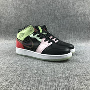 Jordan Air Jordan 1 Mid Sneakers Black Red Green Pink AV5174-076
