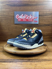 Jordan 3 Retro Black Cement Gold (Women's)(steal)