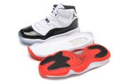 Jordan Air Jordan 11 Retro High White and Black Sneakers