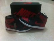 Jordan 1 High Black Red Men's Basketball Shoes 555088-123