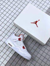 Jordan Air Jordan 4 Red Metallic White Red Sneakers