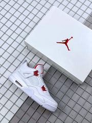 Jordan Air Jordan 4 Red Metallic White Red Sneakers