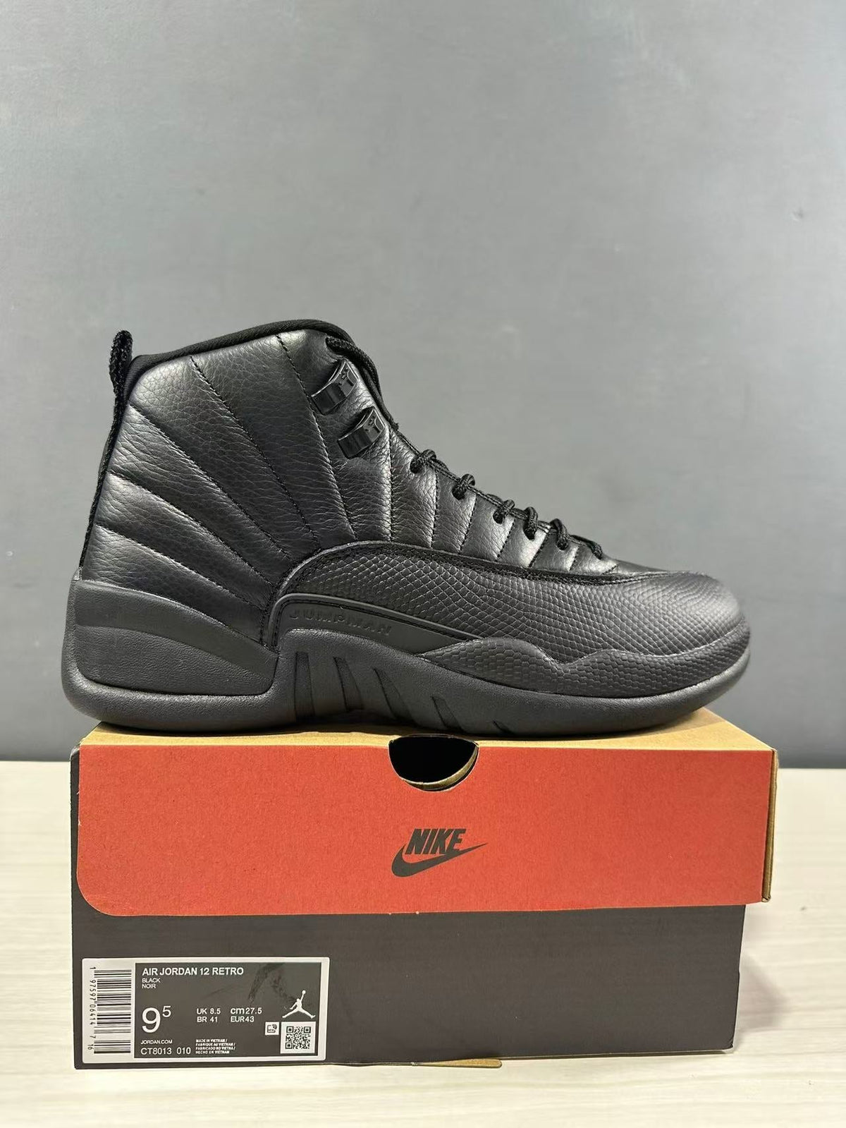 Jordan Air Jordan 12 High-Top Sneakers Black