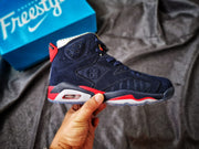 Air Jordan 6 Retro Sneakers Navy Red White