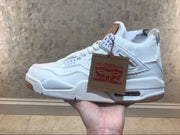 Jordan 4 Retro Levi's White Sneakers AQ2571-100