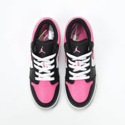 Jordan 1 Low Black Pink White Sneakers 554723-106
