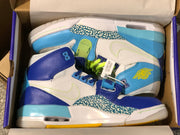 Air Jordan Legacy 312 Fly High-Top Sneakers, White and Blue