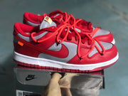 Nike Dunk Low LTHR / OW Red Gray Sneakers CT0856-600
