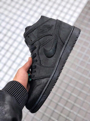 CLOT x Air Jordan 1 Mid Fearless Black Sneakers