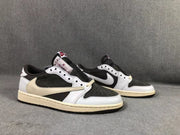 Travis Scott x Air Jordan 1 Low Sneakers White Brown