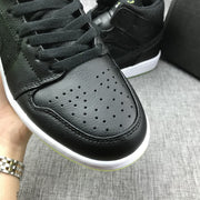 Jordan 1 High Strap Black and Fluorescent Green Sneaker 364770-007