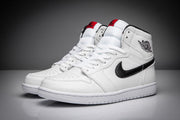 Air Jordan 1 High White and Black Sneakers