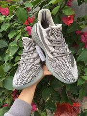 Yeezy 350 V2 Gray Knit Sneakers
