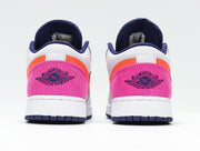 Jordan 1 Low SE Pink Gray Orange Sneakers 554723-502