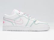 Nike Air Jordan 1 Low White Pink Sneakers 554723-101