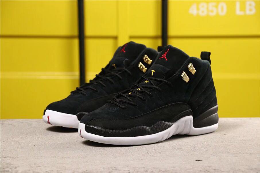 Jordan Air Jordan 12 Reverse Taxi Sneakers Black 153265-017