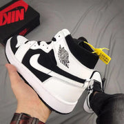 Air Jordan 1 High Black and White Sneakers