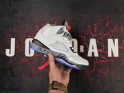 Jordan Air Jordan 5 White Cement High-Top Sneakers