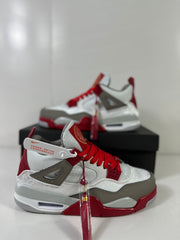 Jordan Dub Zero Red White Gray Basketball Sneakers 311046-160
