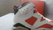 Air Jordan 6 Gatorade White Orange Basketball Sneakers