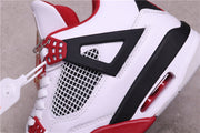 Jordan Air Jordan 4 Retro White Red Black Sneakers