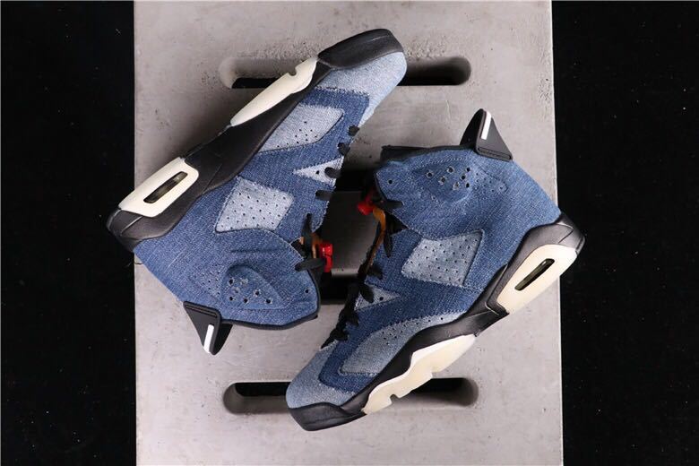 Jordan Air Jordan 6 Washed Denim Sneakers