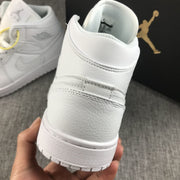 Air Jordan 1 Mid White Sneakers