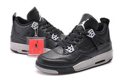 Air Jordan 4 Oreo Black and Grey Basketball Shoes 314254-003