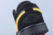 Jordan 1 Low Black and Yellow Sneakers 071