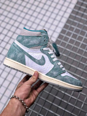 Jordan Air Jordan 1 High OG Teal and White Sneakers