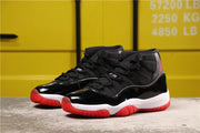 Air Jordan 11 Retro Bred Black and Red High-Top Sneakers