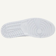Jordan Men's Triple White Air Jordan 1 Low 2022 Sneakers, 553558 136
