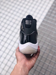 Jordan Air Jordan 11 Silver Eyelets Black White Sneakers