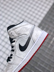 Air Jordan 1 Mid Edison Chen White Silk CU2804-100 Sneakers