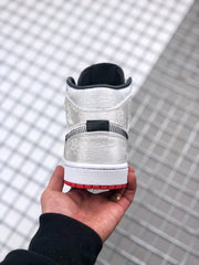 Air Jordan 1 Mid Edison Chen White Silk CU2804-100 Sneakers