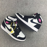 Jordan Air Jordan 1 High Black White Pink Sneakers