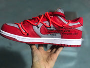 Nike Dunk Low LTHR / OW Red Gray Sneakers CT0856-600