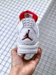Jordan Air Jordan 4 Red Metallic White Red Sneakers