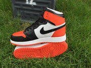 Jordan 1 High Women's Black Orange White Sneakers
